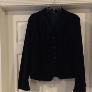 Velour blazer - midnight blue